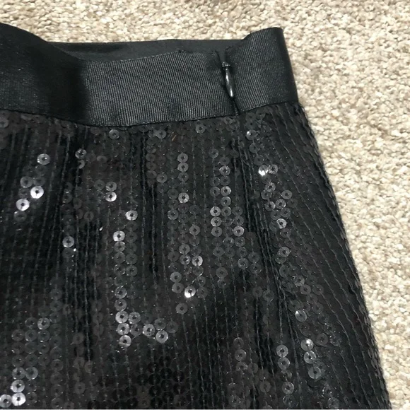 Gudi Faux Wrap Black Sequin Skirt - Picture 13 of 16